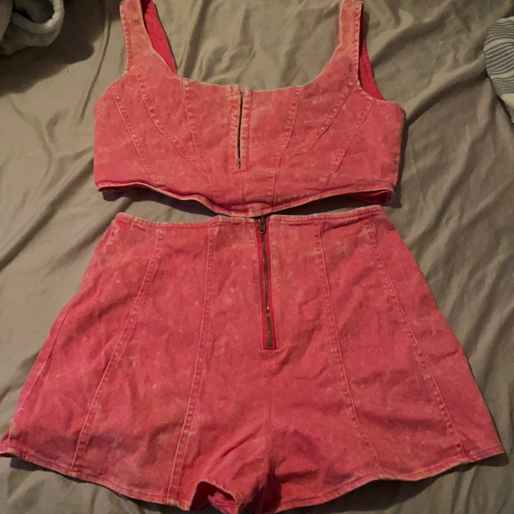 2 piece pink set